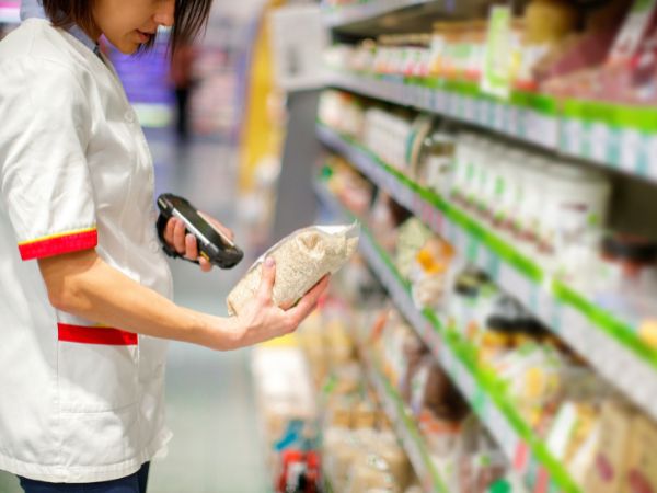 lector códigos de barra supermercado