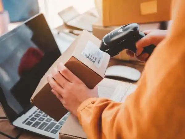 maquina escáner para leer etiqueta