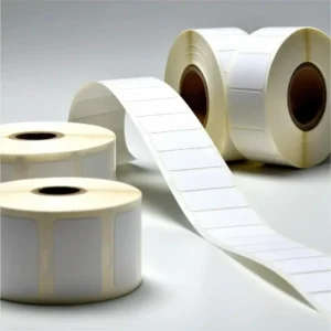 Rollo de etiquetas adhesivas de papel mate