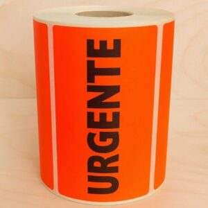 Rollo de precinto etiqueta URGENTE